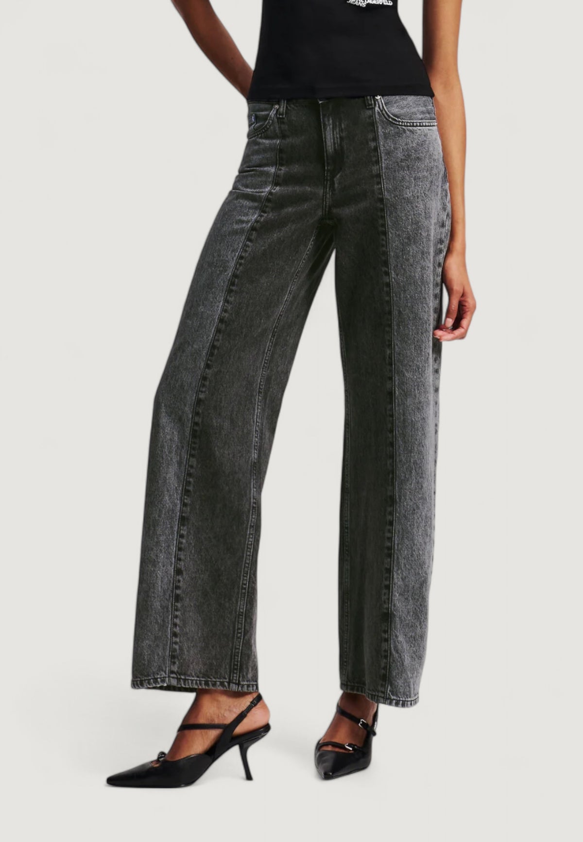 Jeans larghi Karl Lagerfeld Jeans KLJ MR RELAXED BLOKED DENIM