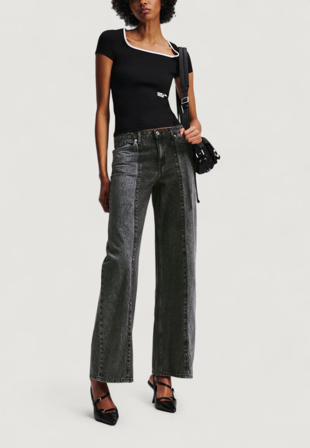 Jeans larghi Karl Lagerfeld Jeans KLJ MR RELAXED BLOKED DENIM