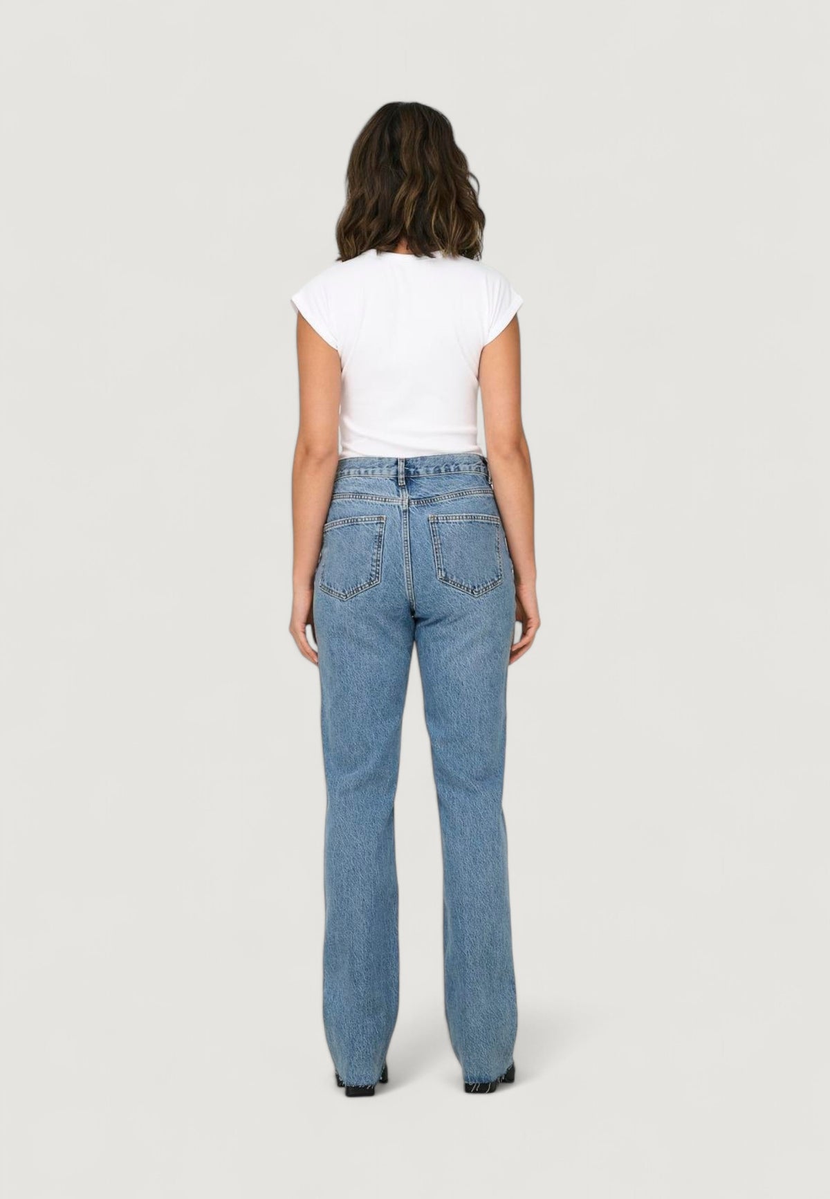 Jeans larghi Only ONLRILEY LIFE EX HW STR DNM DOT353 NOOS