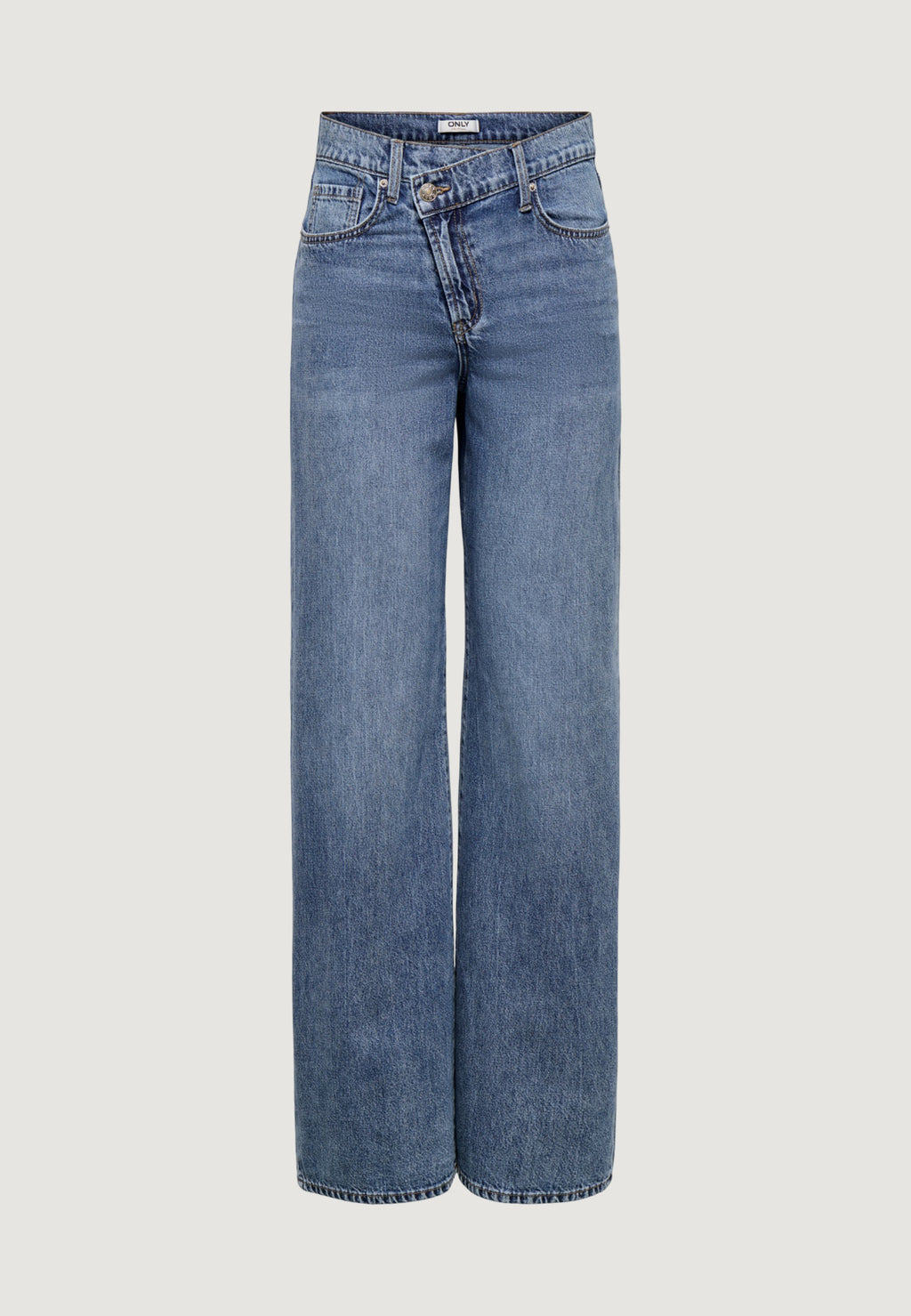 Jeans larghi Only Onlhope Mw Wideuneven Closure Dnm Pim