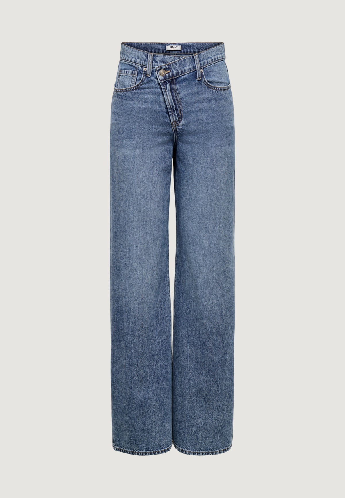 Jeans larghi Only Onlhope Mw Wideuneven Closure Dnm Pim