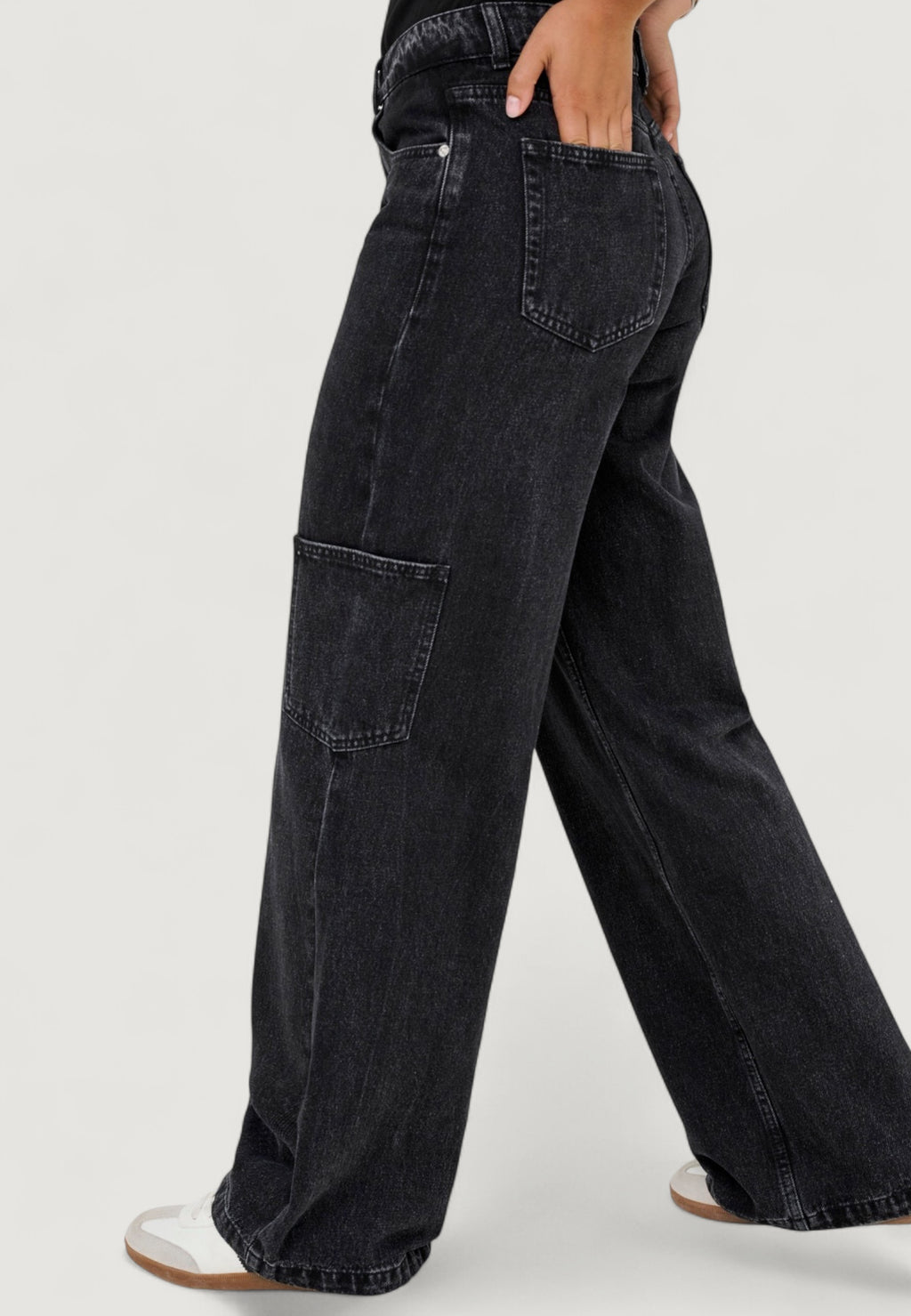 Baggy jeans Only Onlkira Reg Wide Cargo Dnm Mae