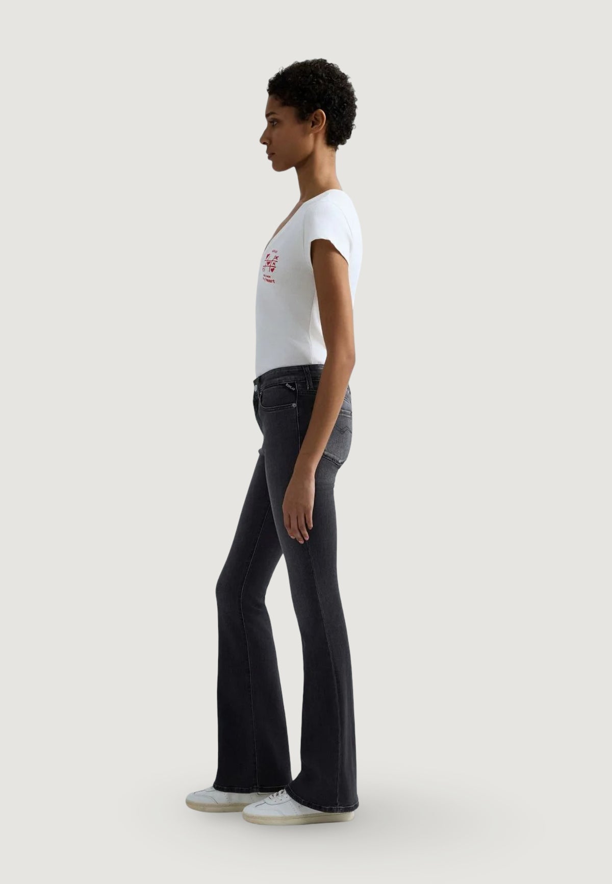Jeans larghi Replay FLARE REGULAR WAIST