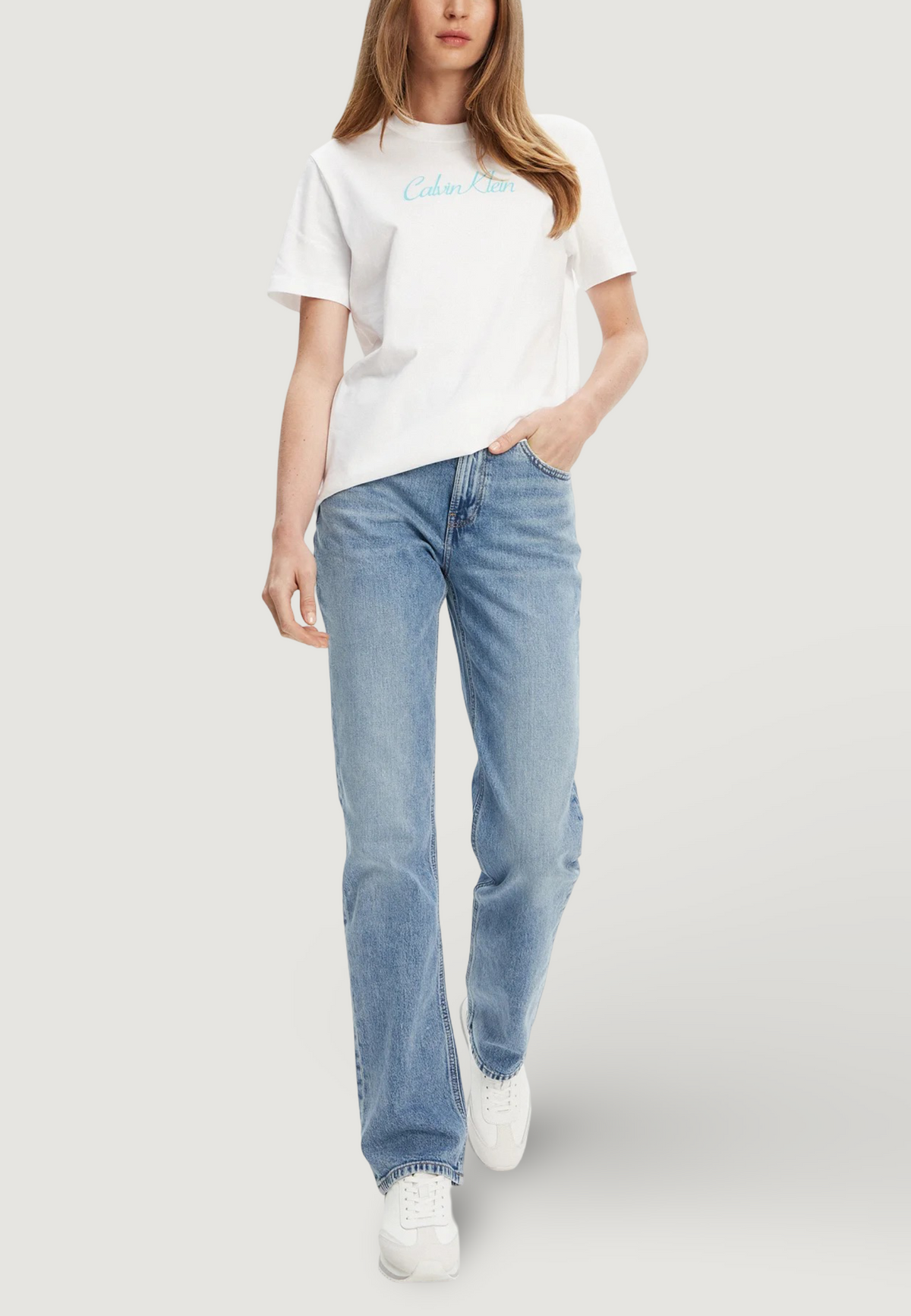 Mom jeans Calvin Klein Jeans HIGH RISE STRAIGHT N