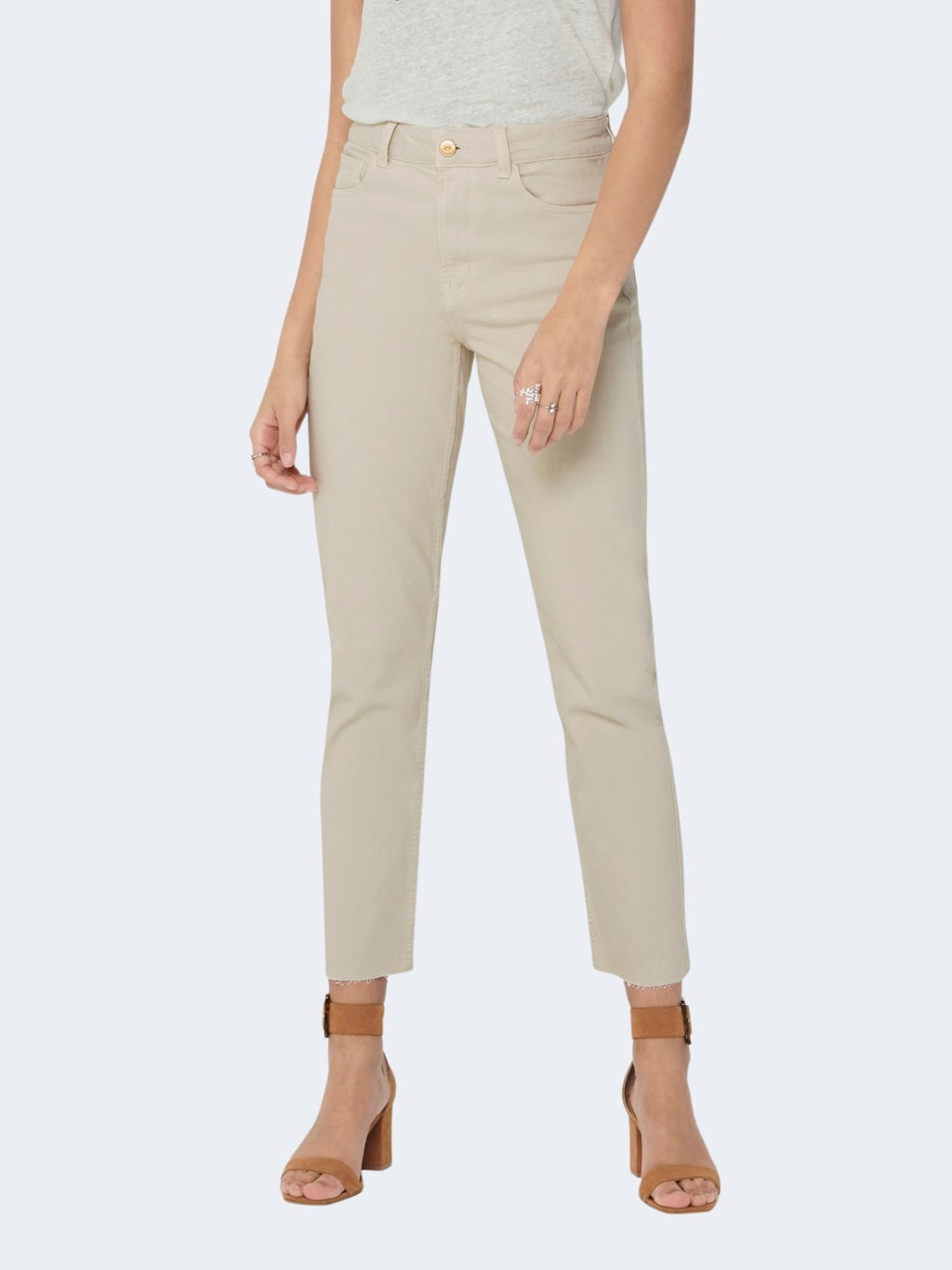 Mom jeans Only EMILY HW LIFE RAW CRPANK NOOS