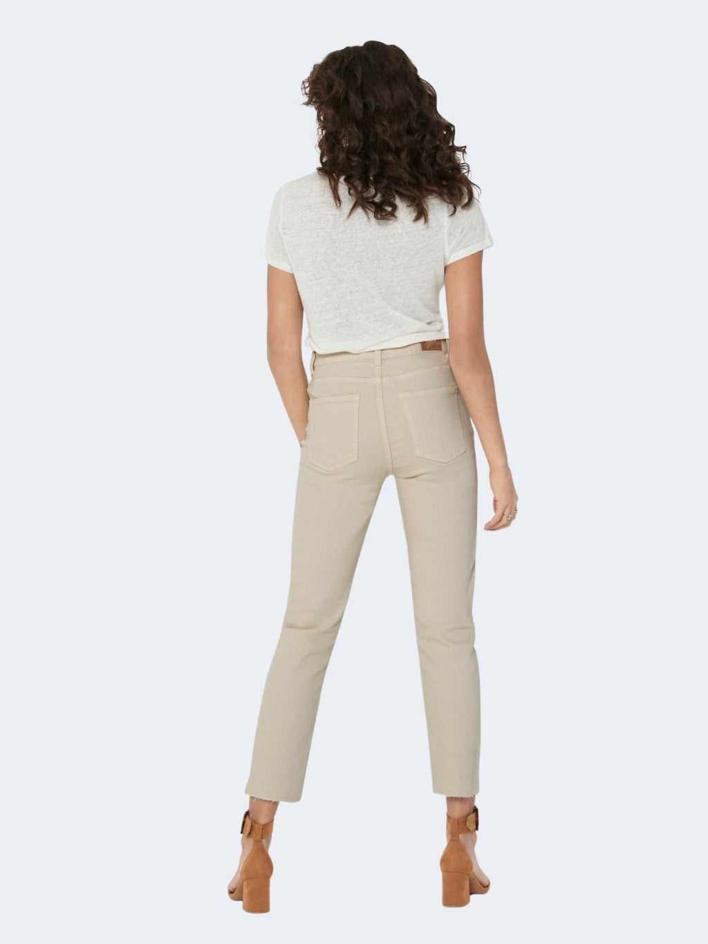 Mom jeans Only EMILY HW LIFE RAW CRPANK NOOS