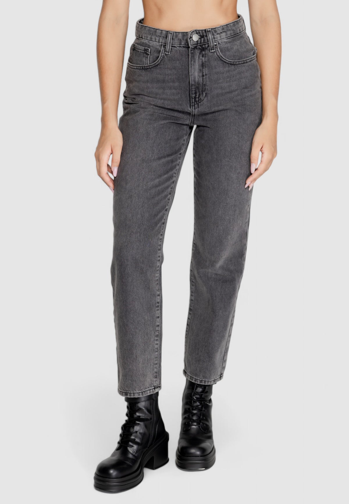 Jeans mom Only Onlrobyn Mw Str Lo Ak Cro132 Noos