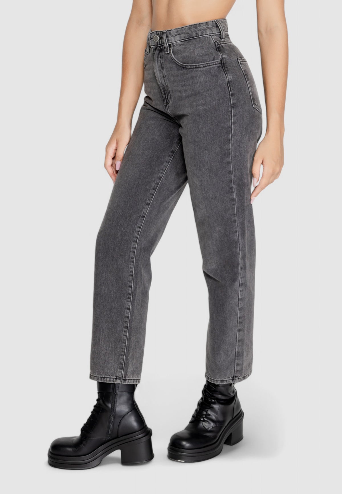 Jeans mom Only Onlrobyn Mw Str Lo Ak Cro132 Noos