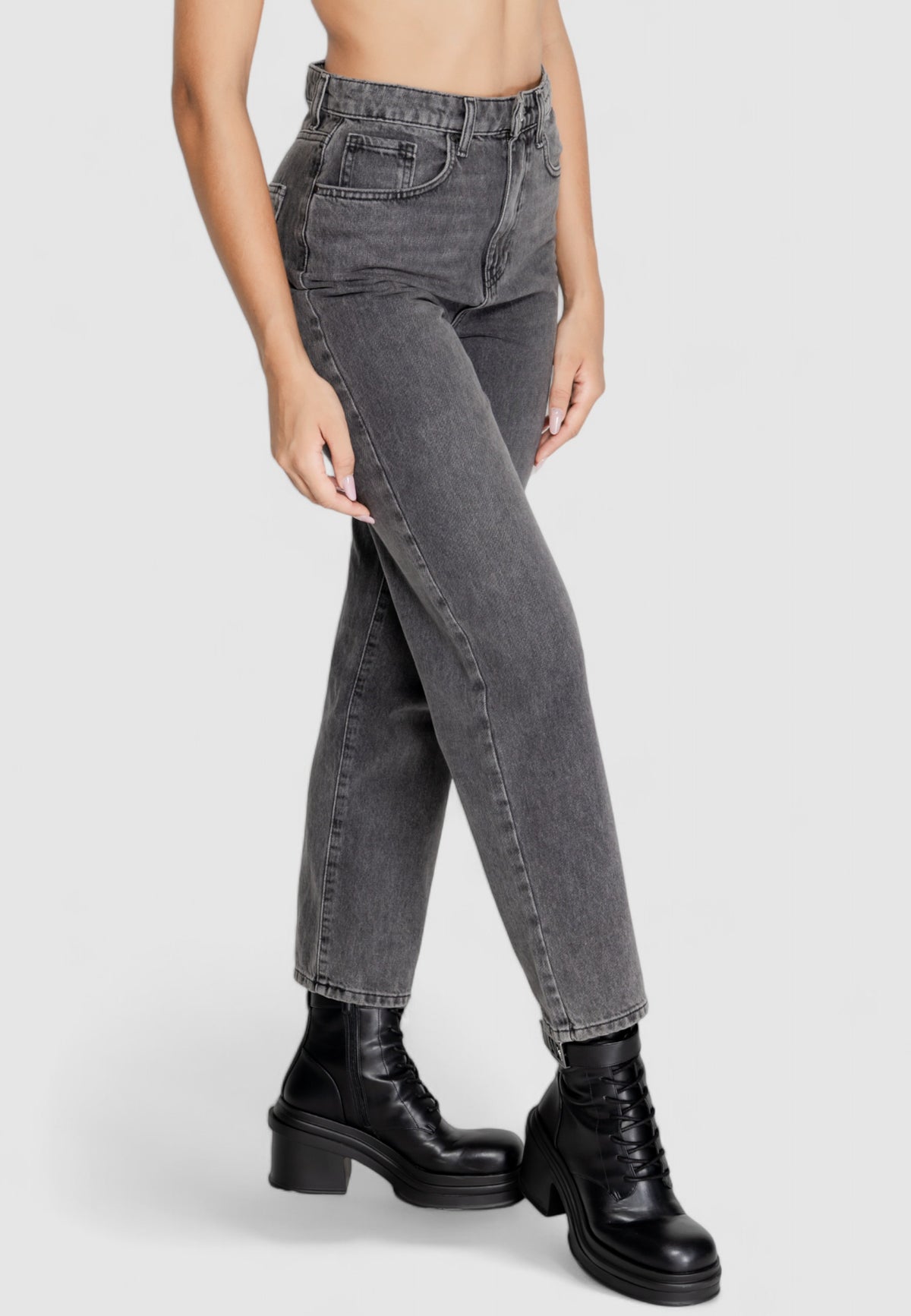 Jeans mom Only Onlrobyn Mw Str Lo Ak Cro132 Noos