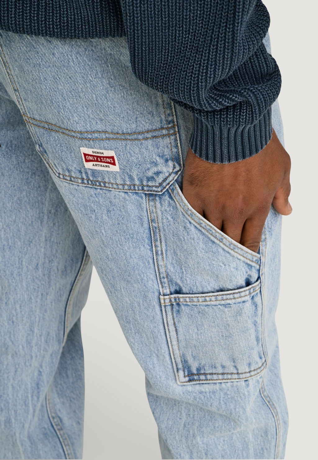 Jeans regular Only & Sons ONSEDGE STRAIGHT CAR LB 1087TAI DNM NOOS