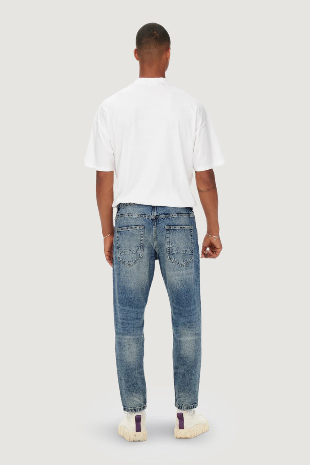 Tapered jeans Only & Sons ONSAVI BEAM TAP CROP BLUE PK 2839 NOOS