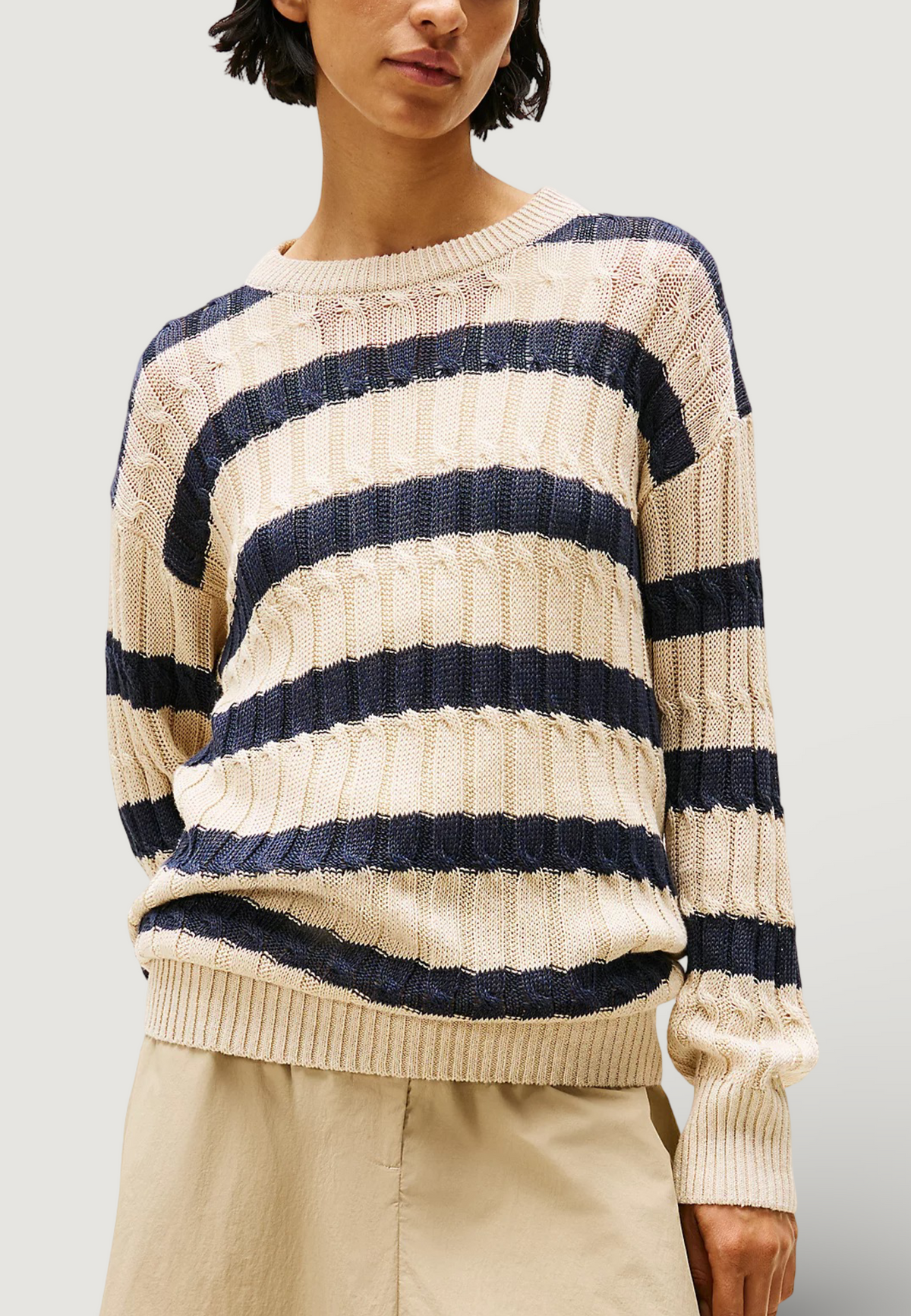 Pullover Tommy Hilfiger LINEN CABLE LS C-NK