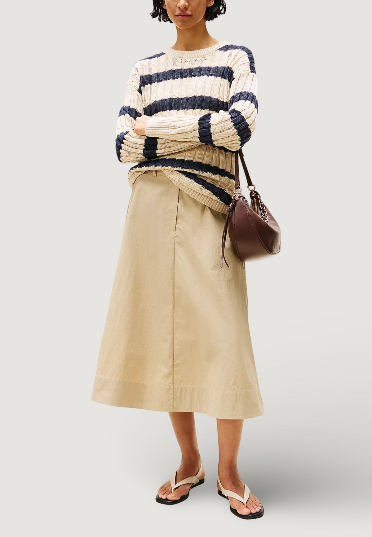Pullover Tommy Hilfiger LINEN CABLE LS C-NK