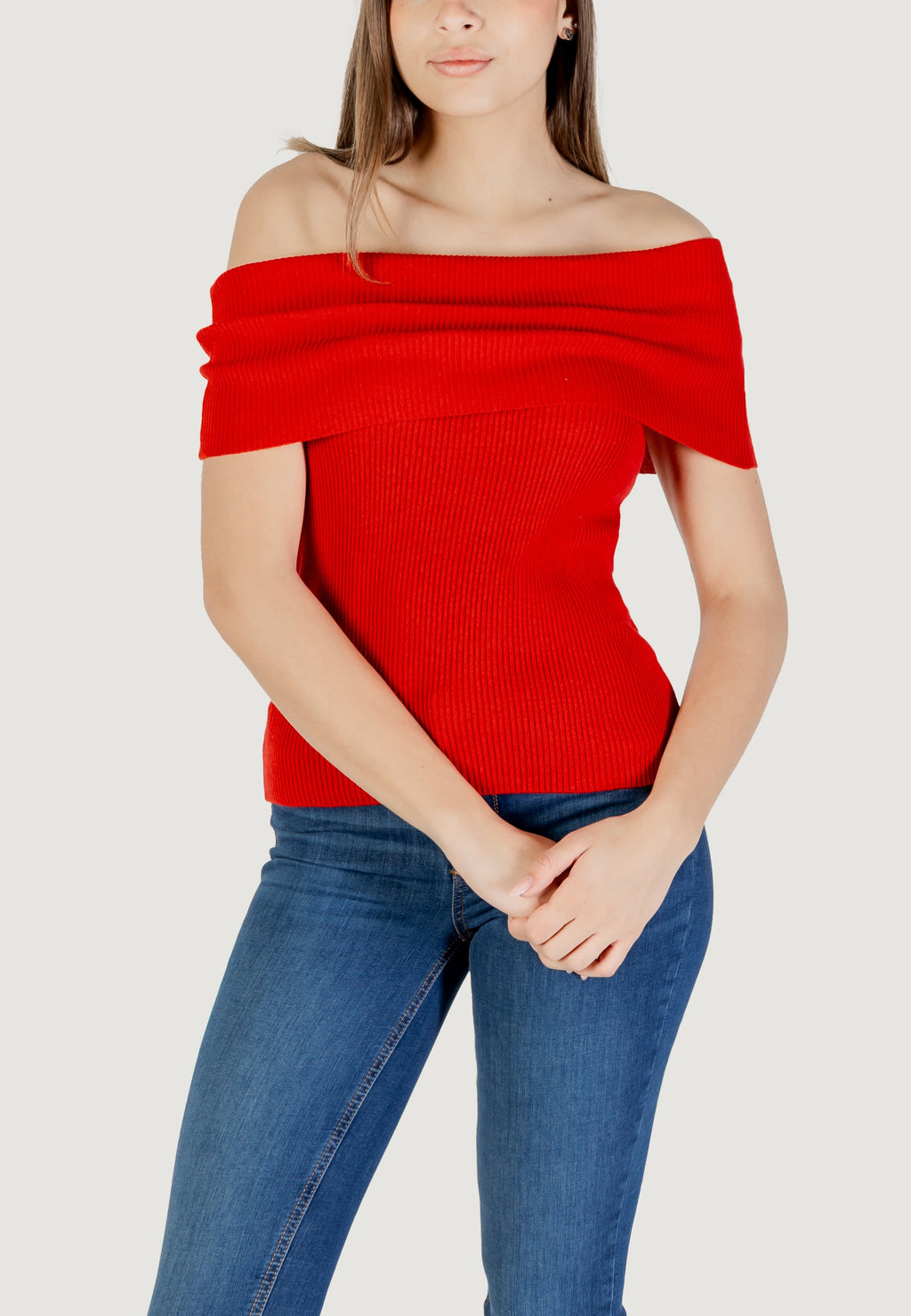 Maglia in filo manica corta Only Onlelectra Life Ss Off Shoulder Knt