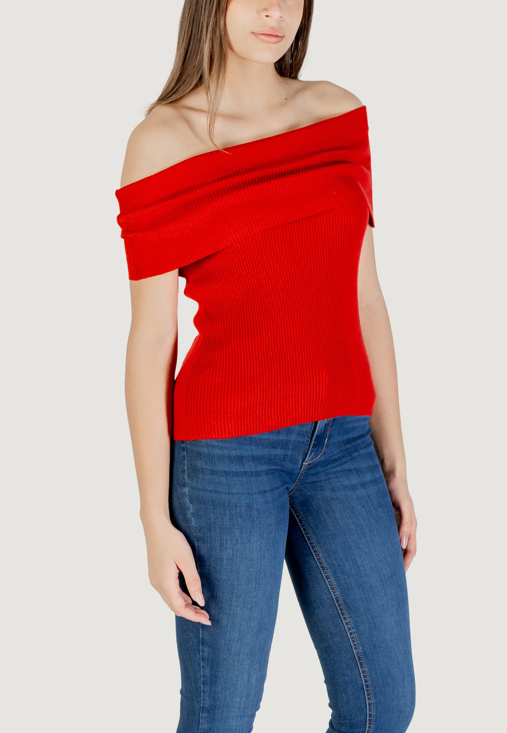 Maglia in filo manica corta Only Onlelectra Life Ss Off Shoulder Knt