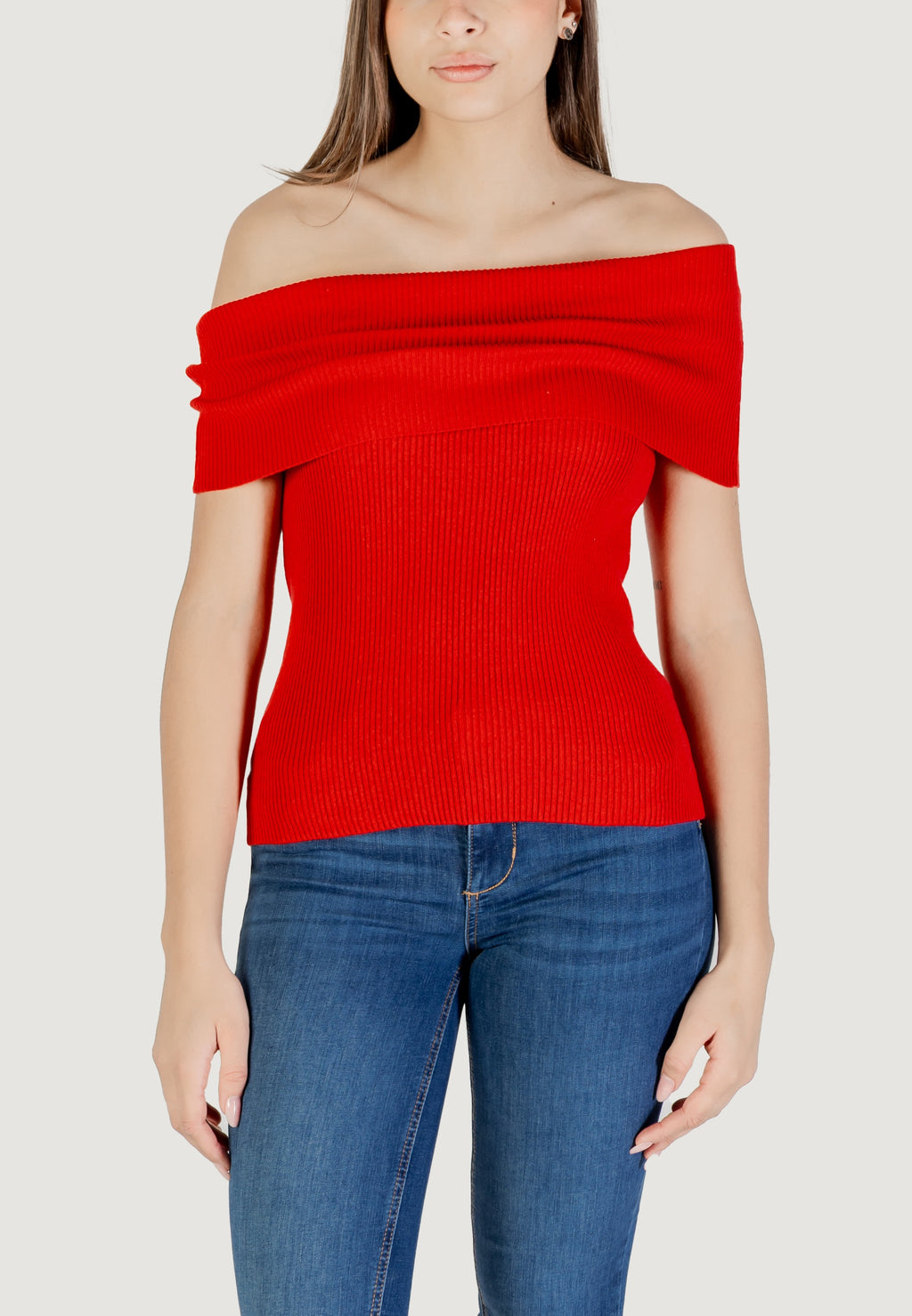 Maglia in filo manica corta Only Onlelectra Life Ss Off Shoulder Knt