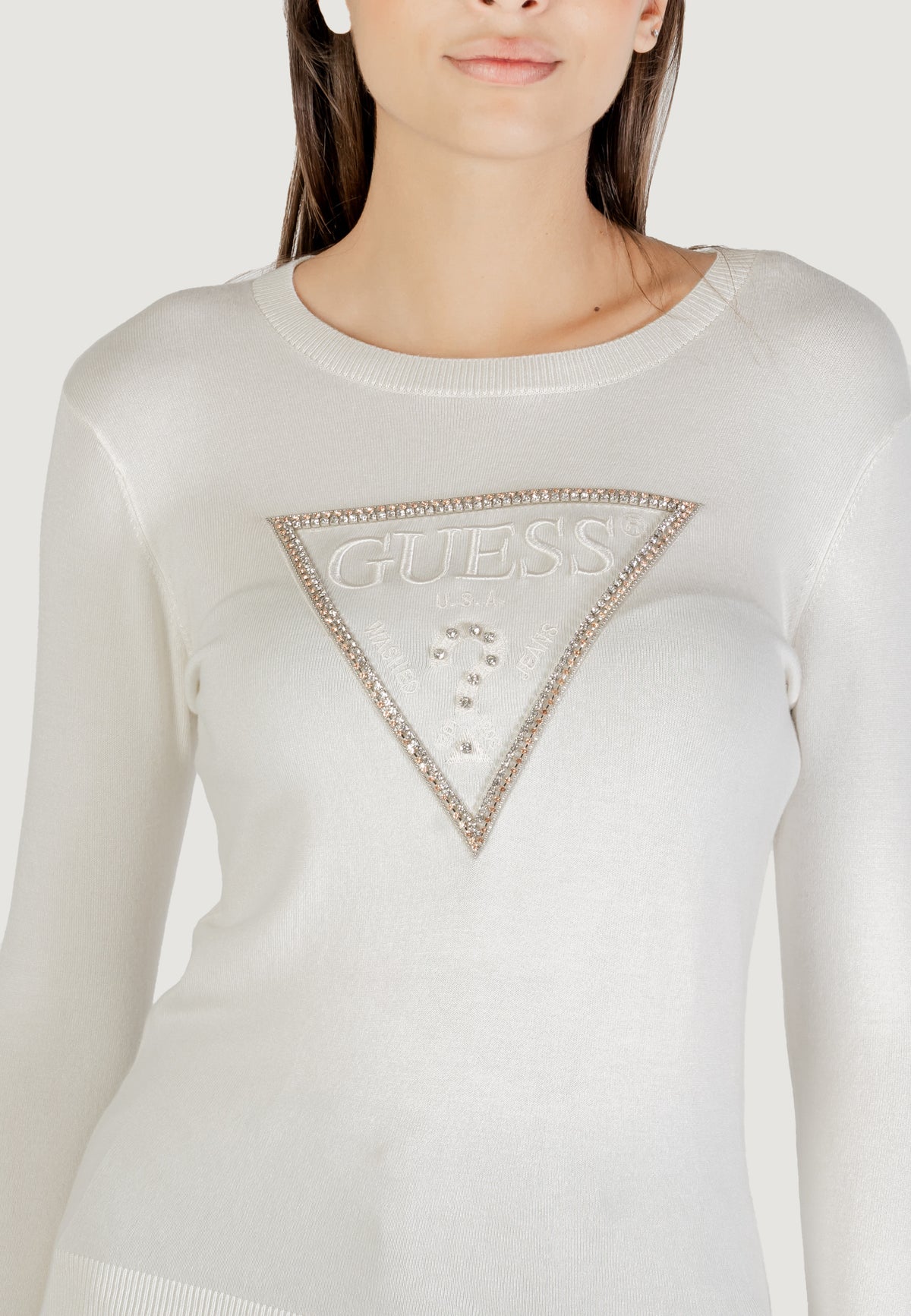 Maglia Guess LS CN KIARA TRIANGLE LOGO SWTR