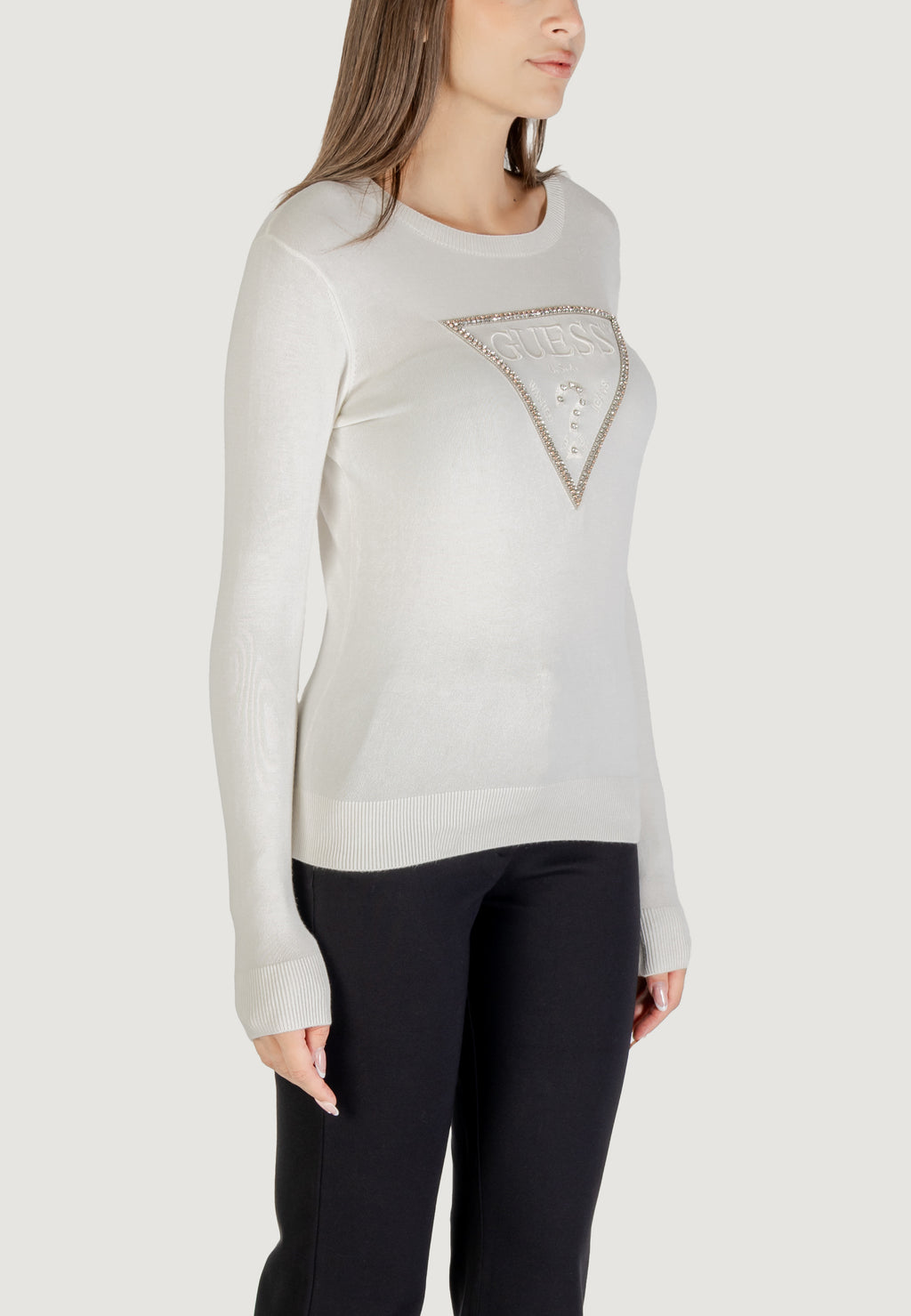 Maglia Guess LS CN KIARA TRIANGLE LOGO SWTR