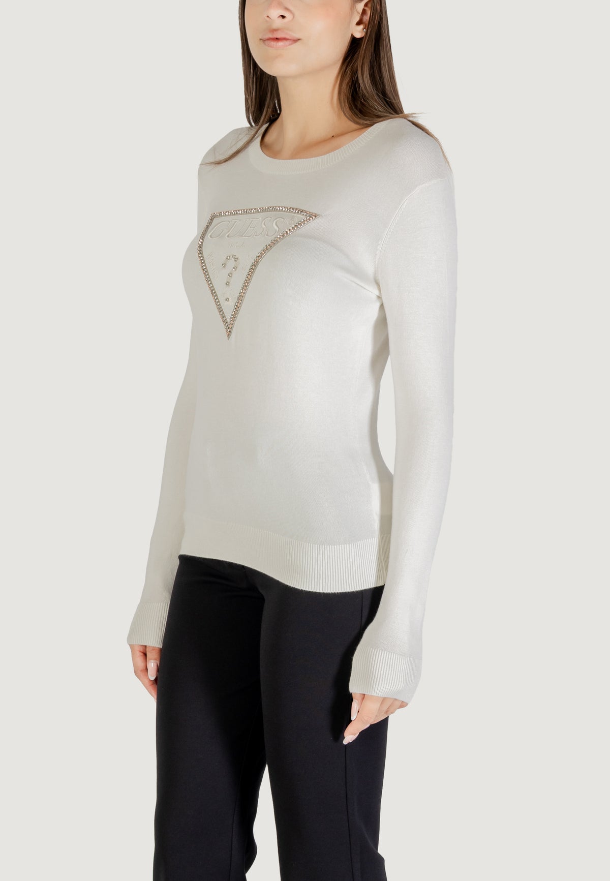 Maglia Guess LS CN KIARA TRIANGLE LOGO SWTR