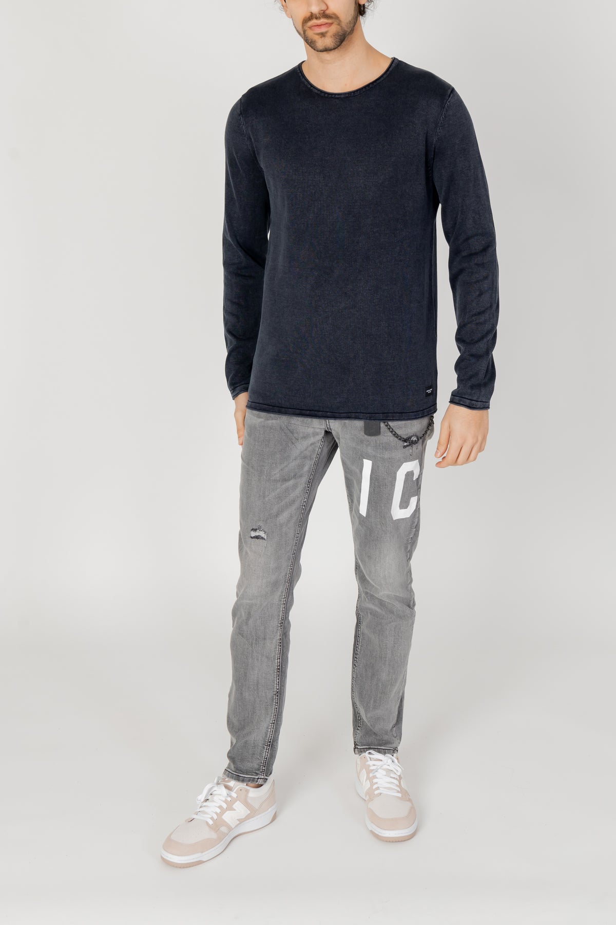 jersey Jack Jones Jjeleo Knit Crew Neck Noos
