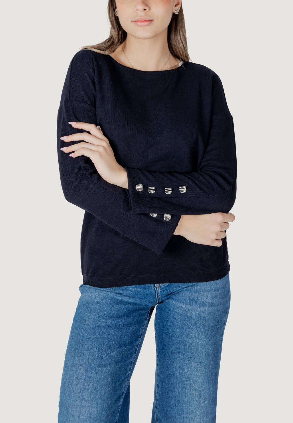 Jersey Street One shirt w.buttons at sleeves