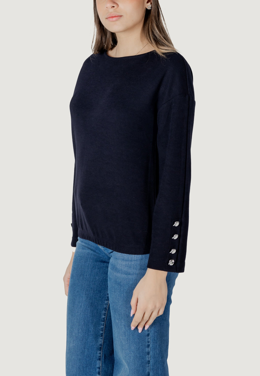 Jersey Street One shirt w.buttons at sleeves