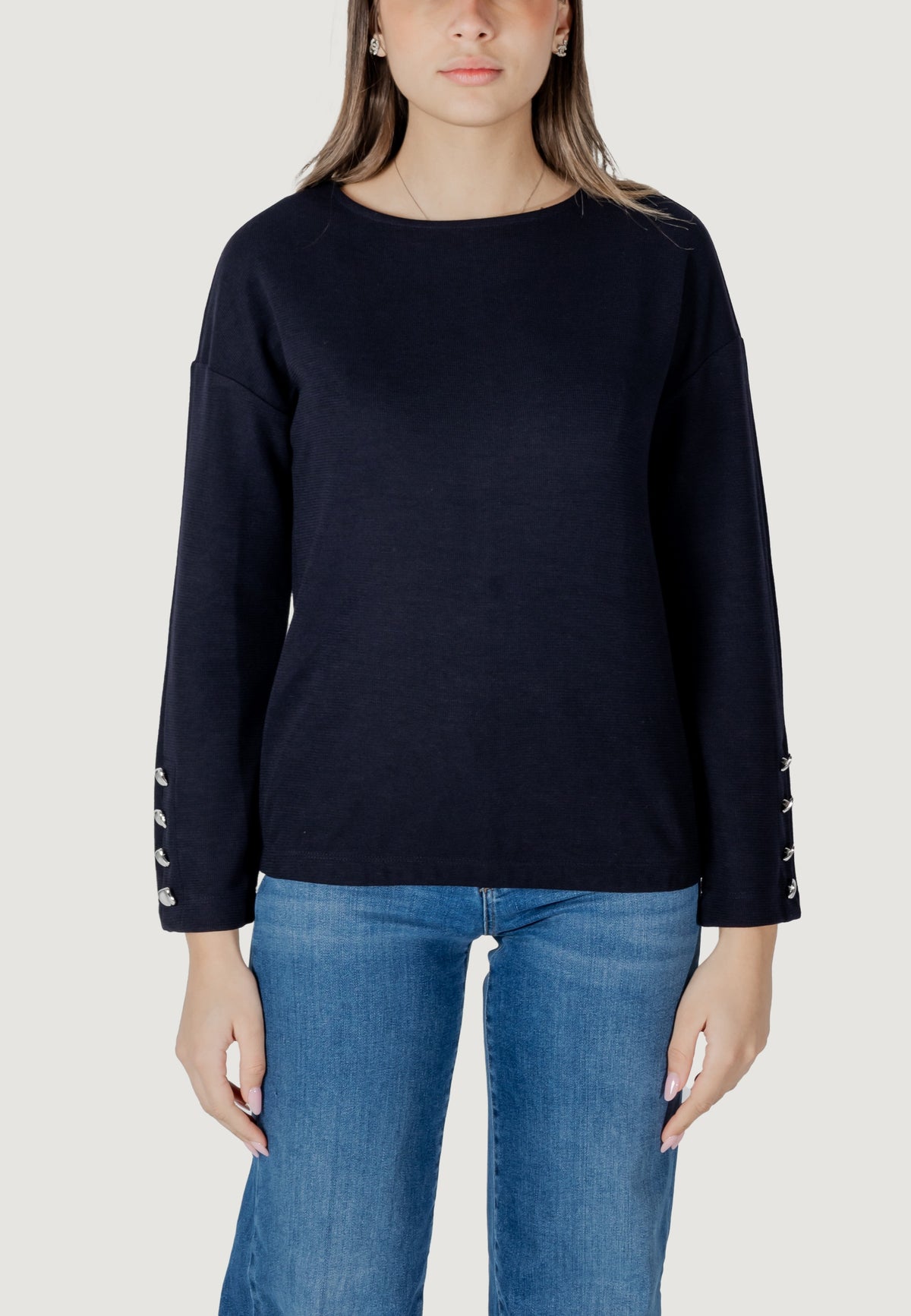 Jersey Street One shirt w.buttons at sleeves