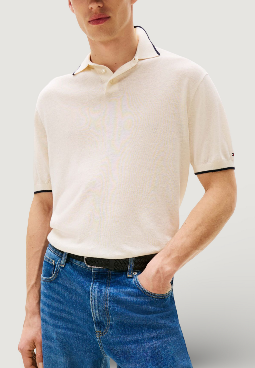Maglia Tommy Hilfiger TENCEL LINEN KNITTED