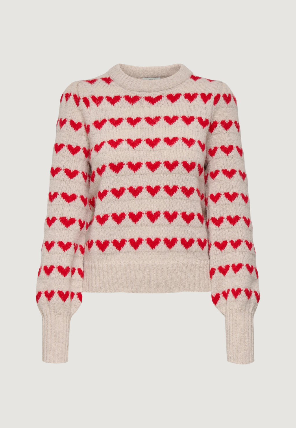 Pullover Jacqueline de Yong JDYSIGRID LIFE L/S ONECK PUFFDOT PUL KNT