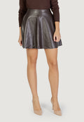Minigonna Only Onluna Faux Leather Flared Skirt Otw