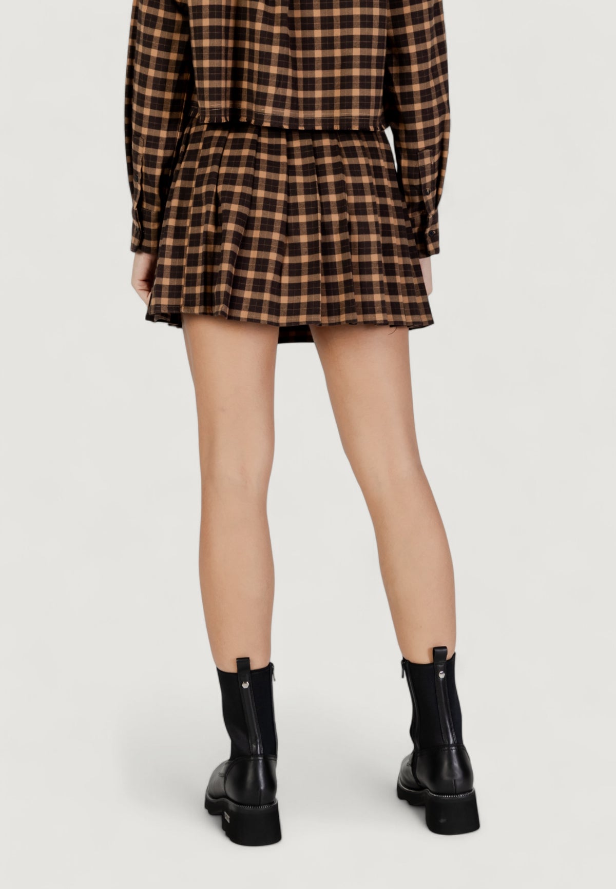 Minigonna Only Onlcat Life Hw Plisse Check Skirt Pnt