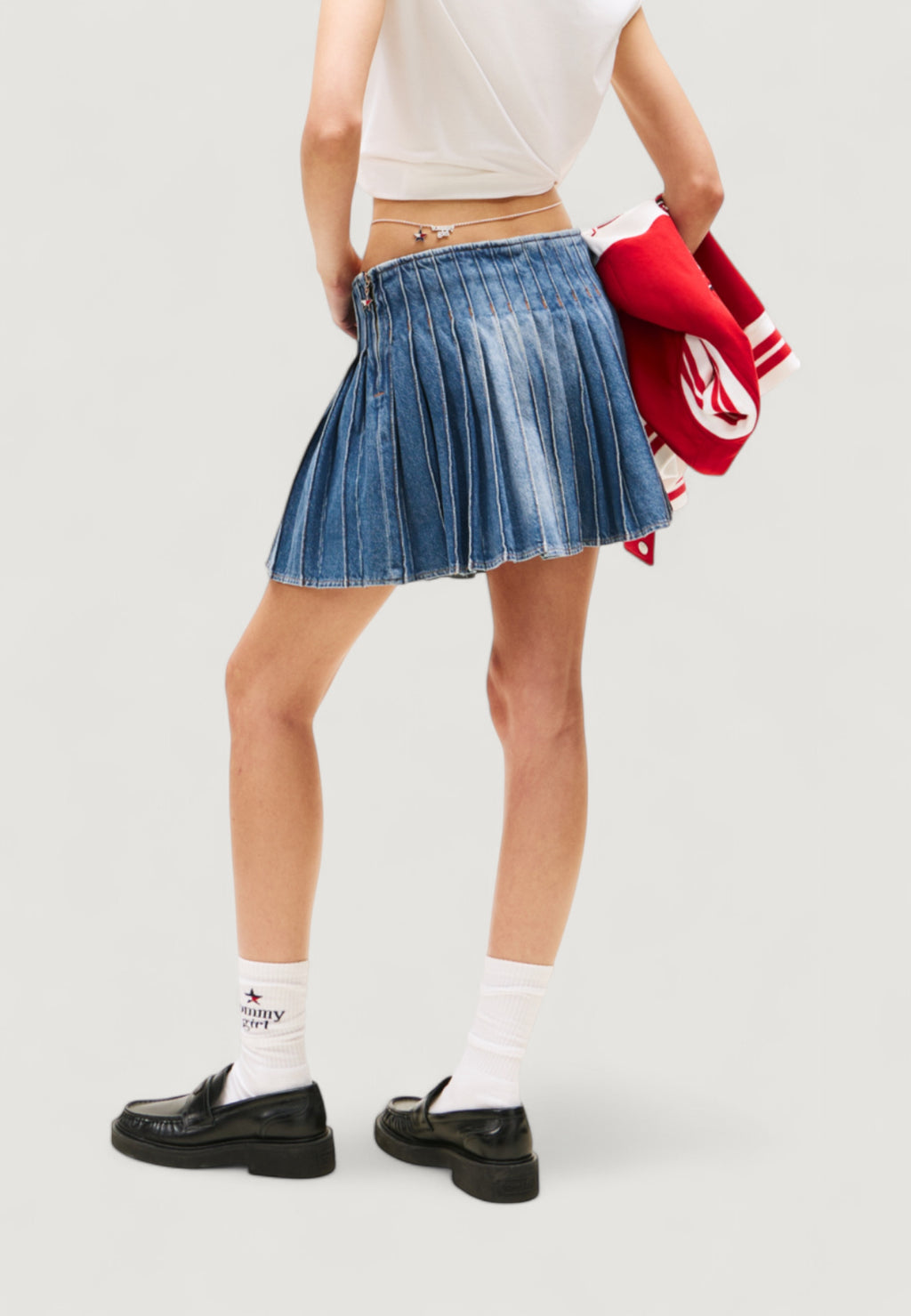 Miniskirt Tommy Hilfiger Jeans TOMMY GIRL PLEATED D