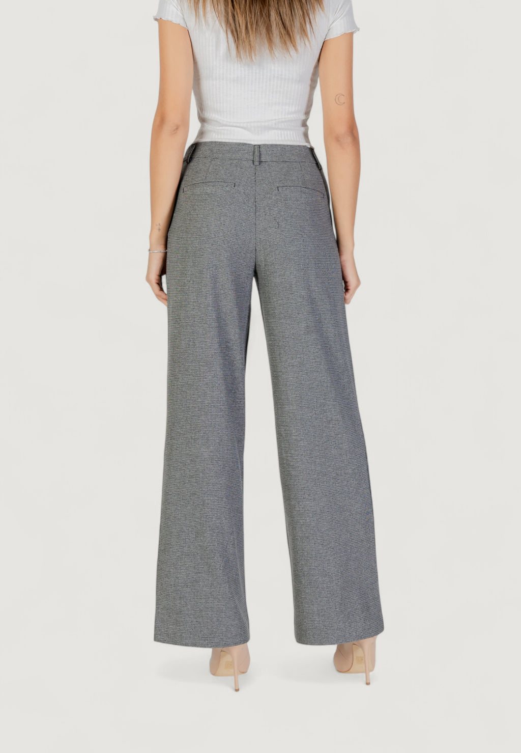 High waist trousers Only ONLDELL LIFE MW WIDE PANT CC TLR