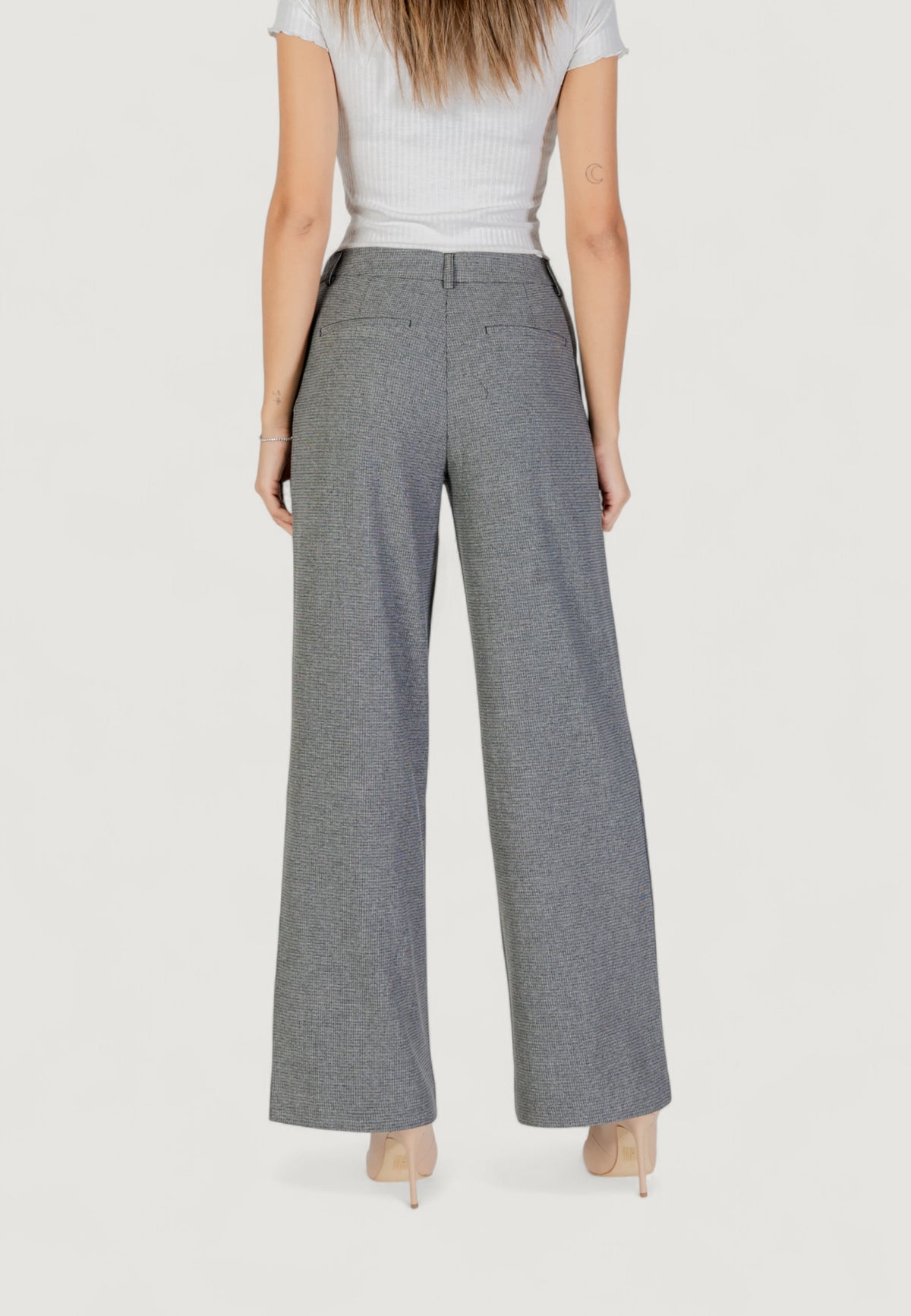 High waist trousers Only ONLDELL LIFE MW WIDE PANT CC TLR
