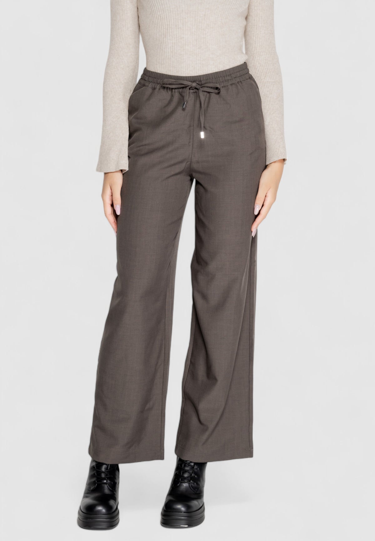 Pantaloni a palazzo Only ONLGINNY HW WIDE PULL UP PANT OY PNT