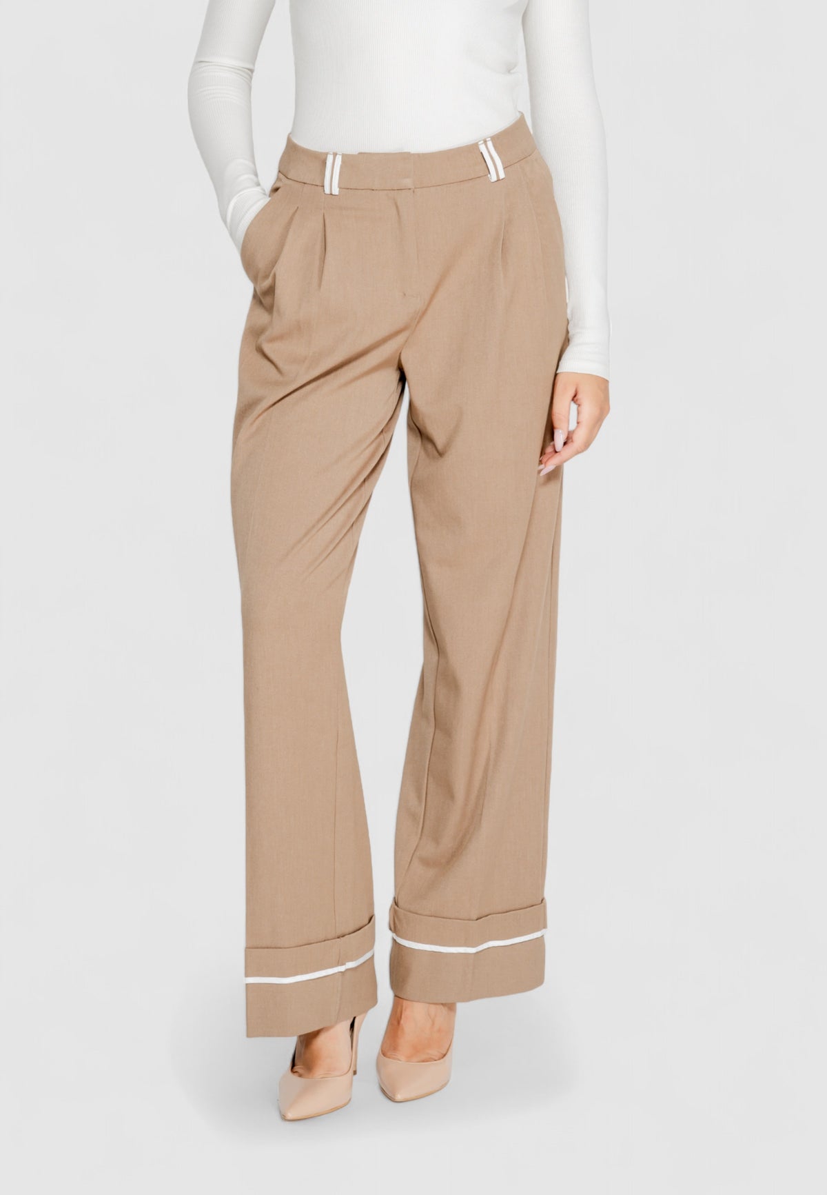Pantaloni a palazzo Only Onlsulajma Life Mw Str Cont Cc Tlr
