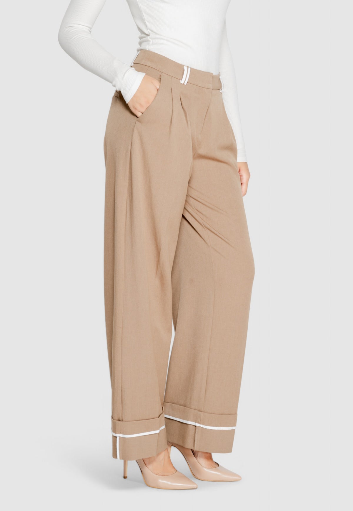 Pantaloni a palazzo Only Onlsulajma Life Mw Str Cont Cc Tlr