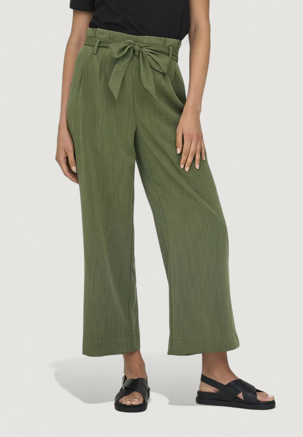 High waist trousers Only Onlmarsa Solid Paperbag Wvn Noos