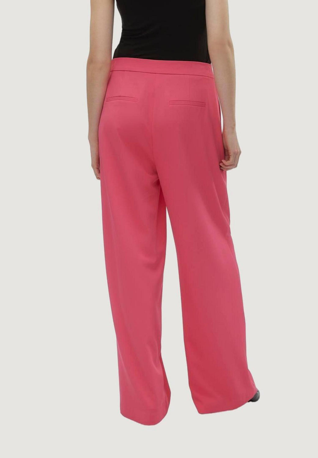 Pantaloni a palazzo Vero Moda Vmcharity Mw Super Wide Adj Waist