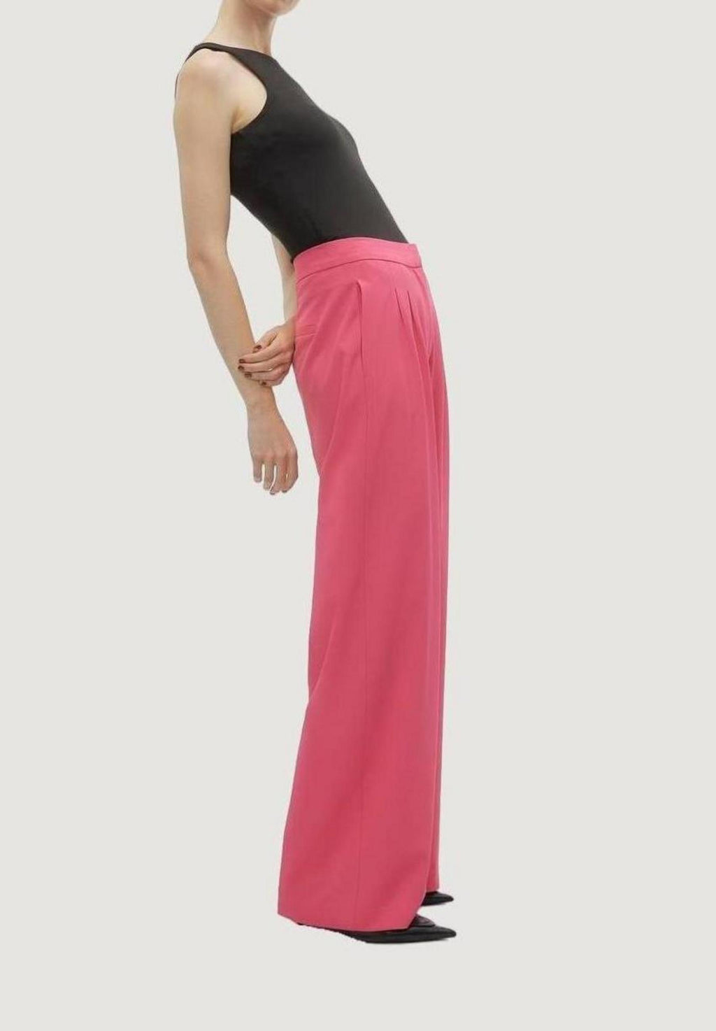 Pantaloni a palazzo Vero Moda Vmcharity Mw Super Wide Adj Waist