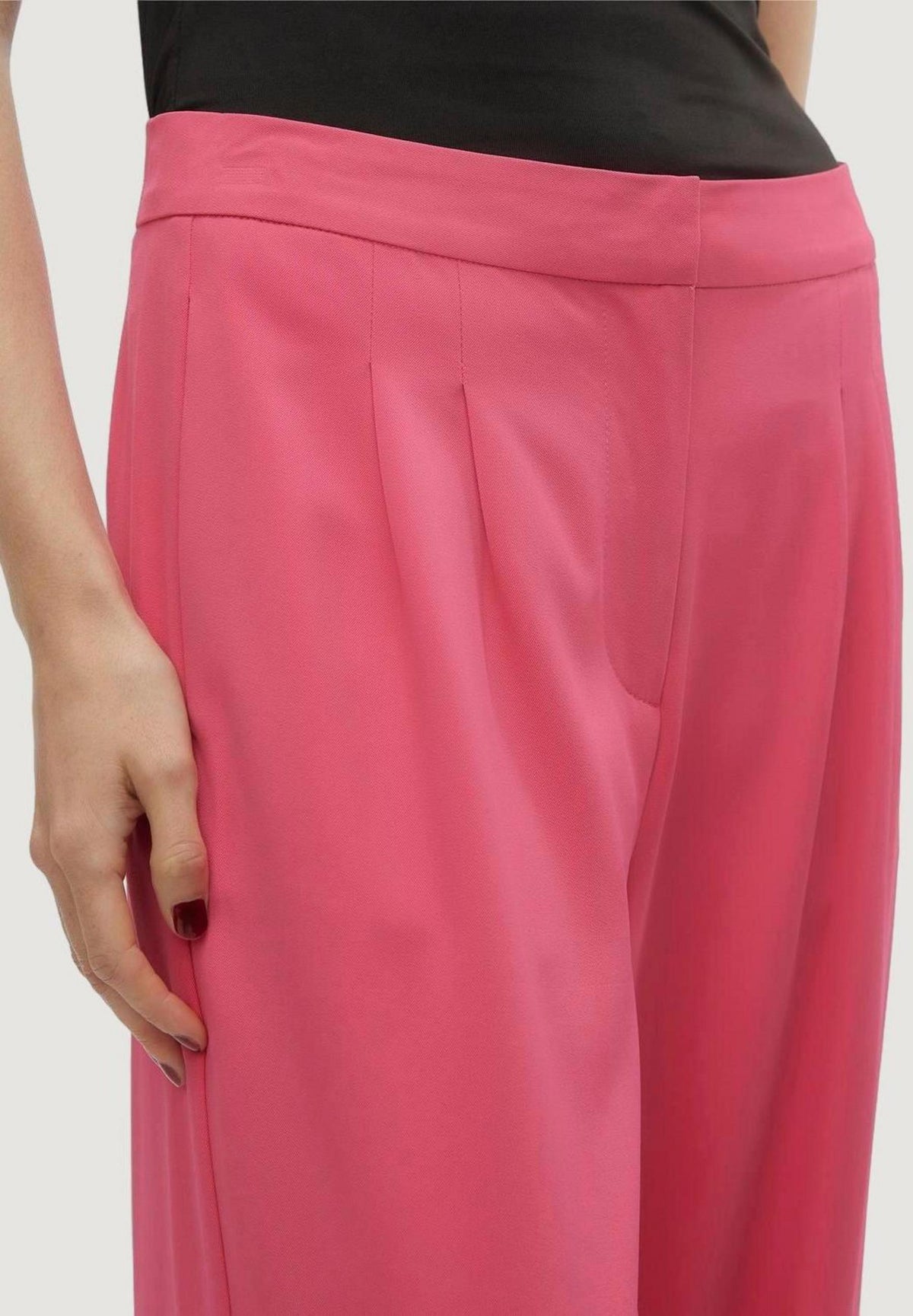 Pantaloni a palazzo Vero Moda Vmcharity Mw Super Wide Adj Waist