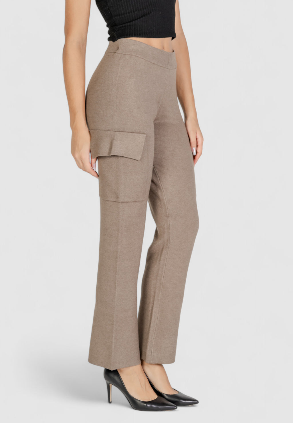 Pantaloni a palazzo Vila Clothes VICASSIE CARGO KNIT PANTS