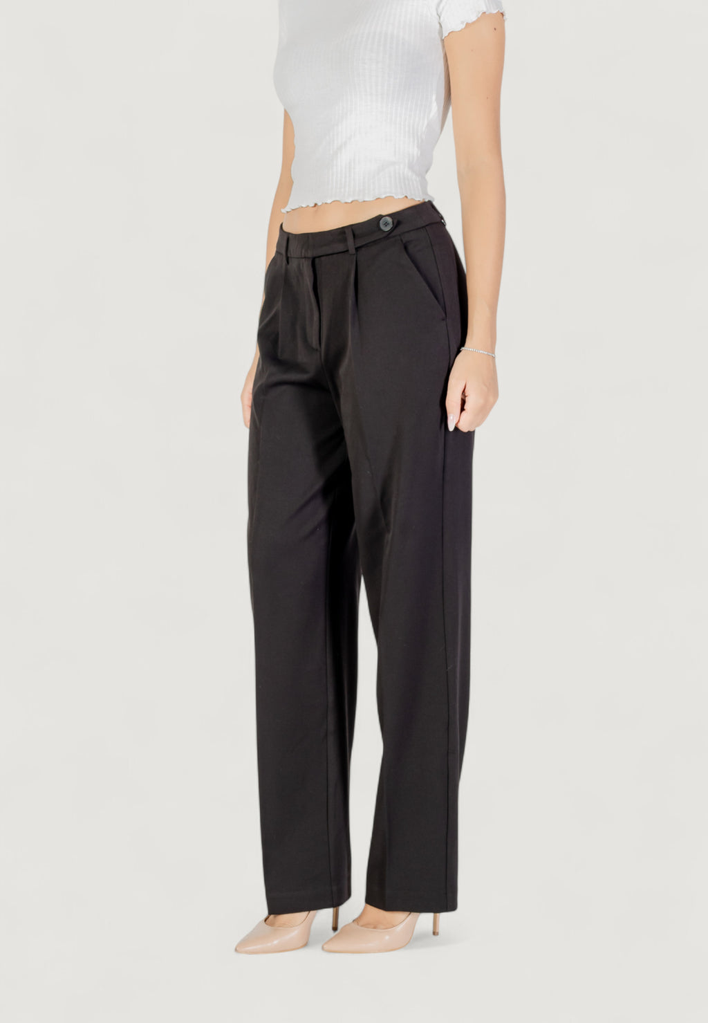 Pantaloni a sigaretta Only ONLSULAJMA LIFE HW STR PANT CC TLR