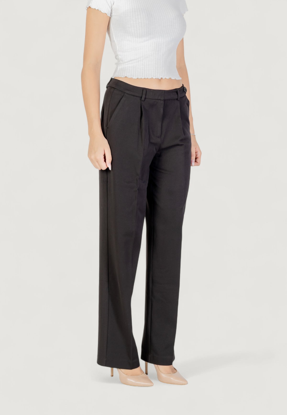 Pantaloni a sigaretta Only ONLSULAJMA LIFE HW STR PANT CC TLR