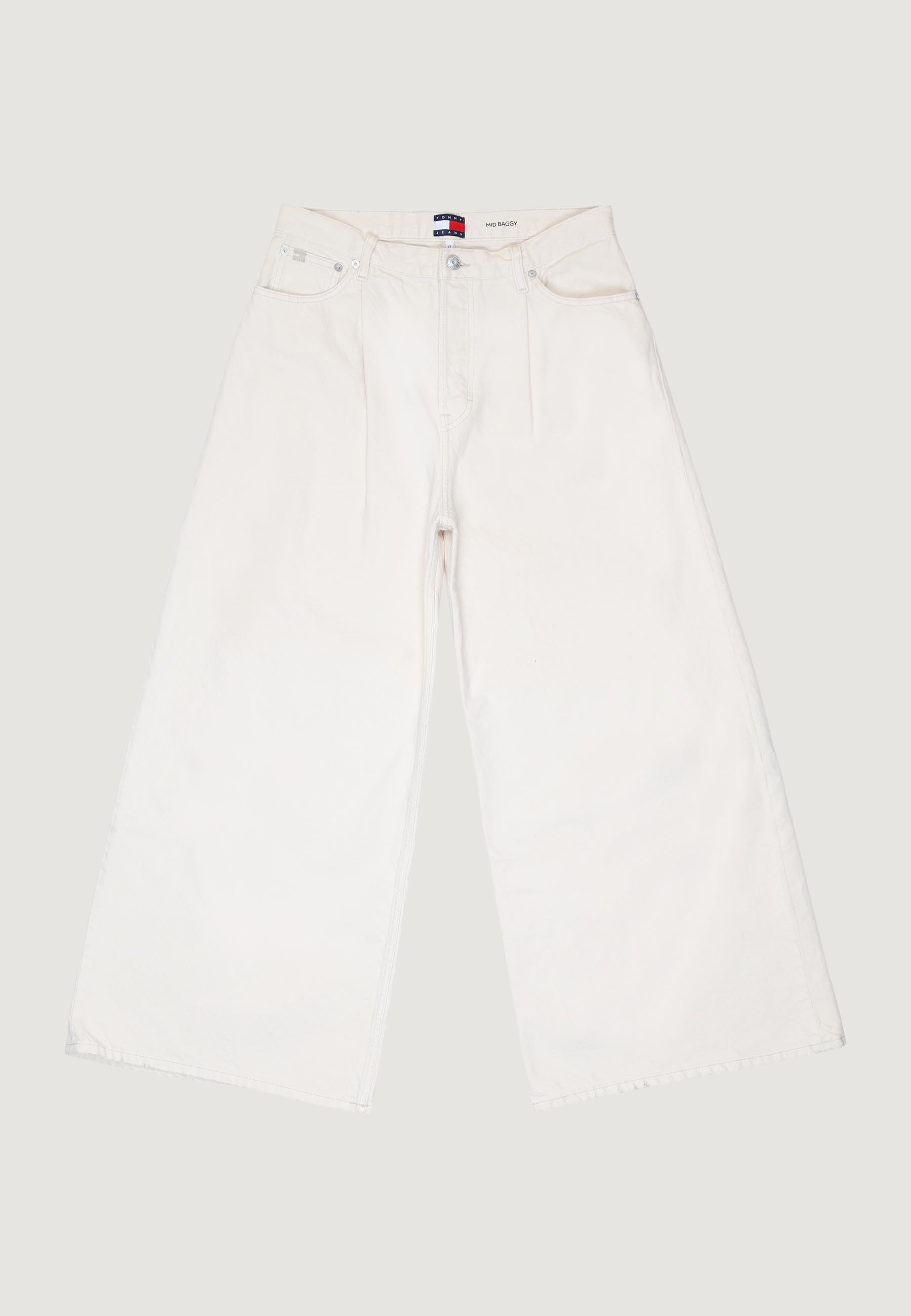 Pantaloni Tommy Hilfiger Jeans MID RISE BAGGY PLEAT