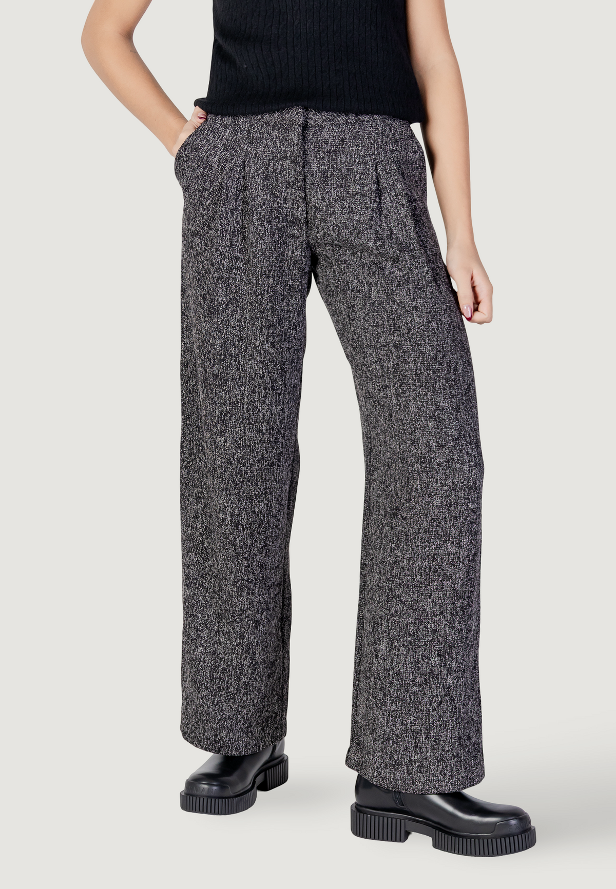 Pantaloni bootcut Jacqueline de Yong Jdyfrancesca Hw Wide Pant Tlr