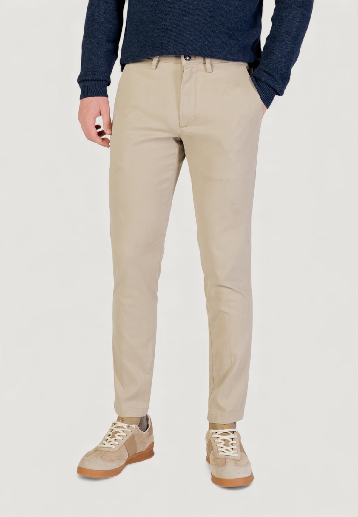 Pantaloni slim Borghese Chino - Slim Fit