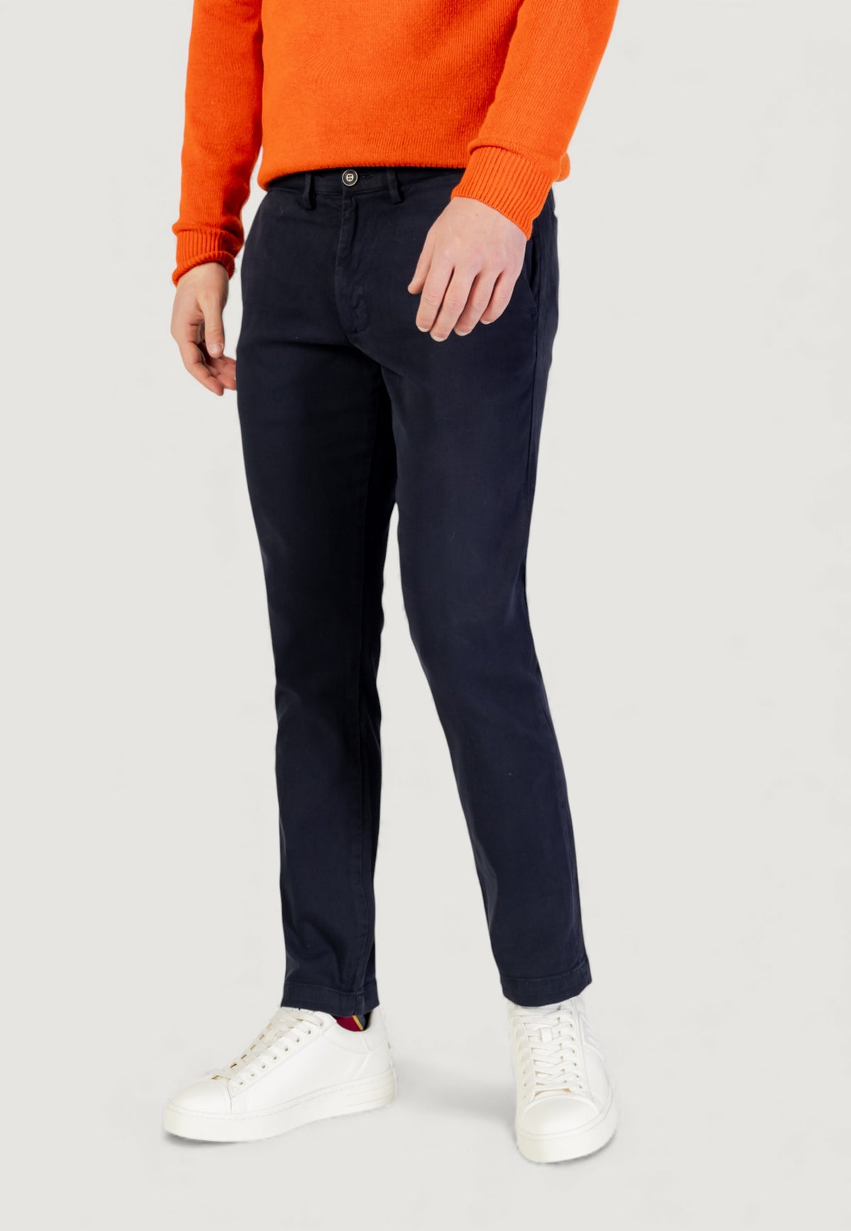 Pantaloni slim Borghese Chino - Pantaloni eleganti