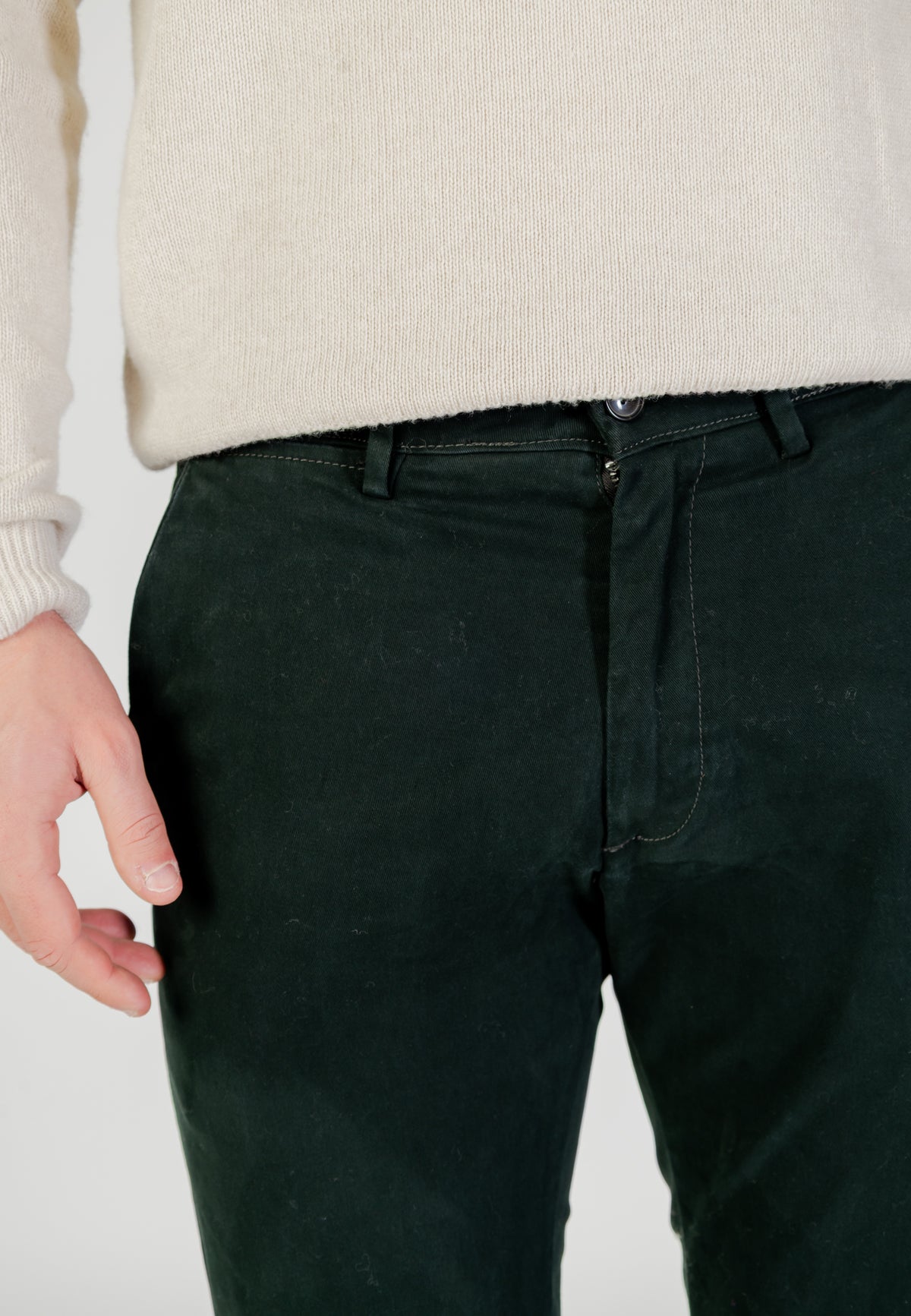 Pantaloni slim Borghese Chino - Slim Fit