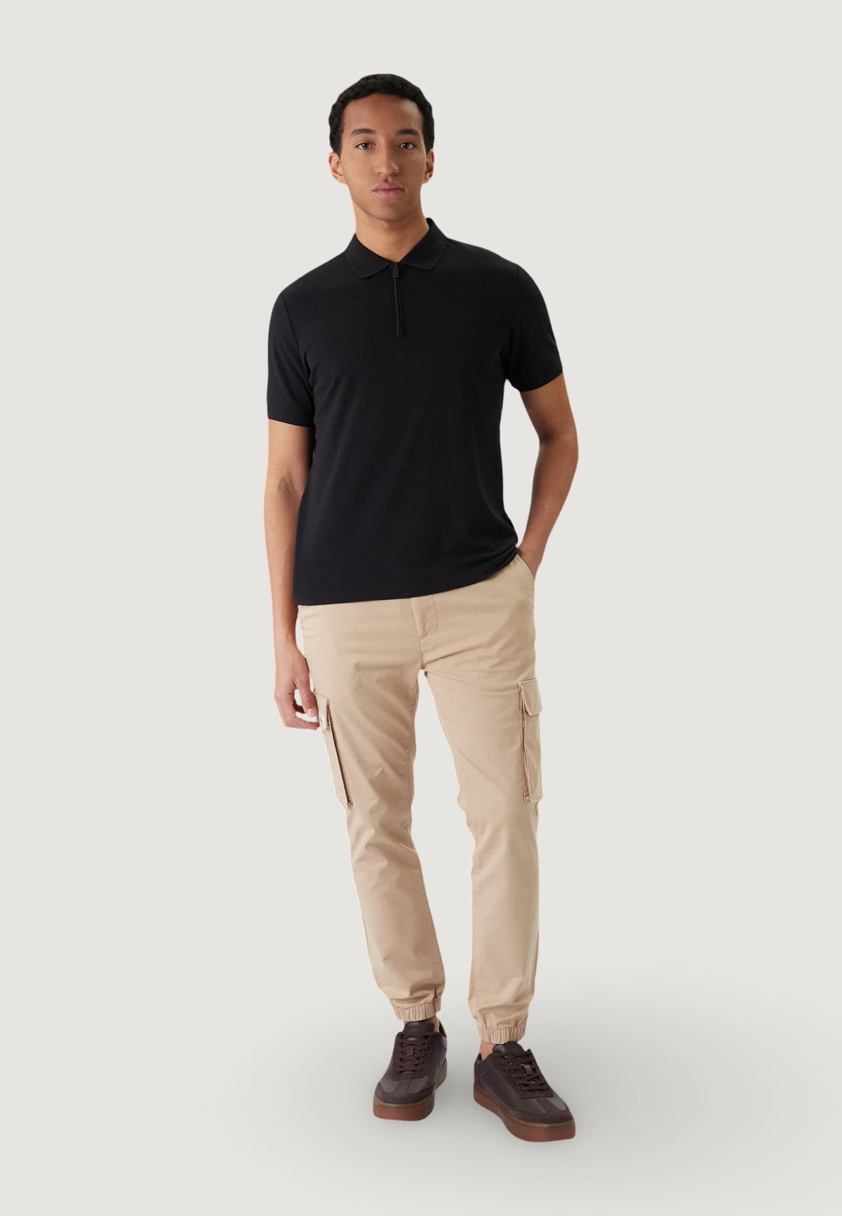 Pantaloni regular / comfort Calvin Klein Jeans SKINNY ELASTIC TWILL